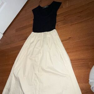 Elegant Black and Cream Women's dress. NEVER WORN